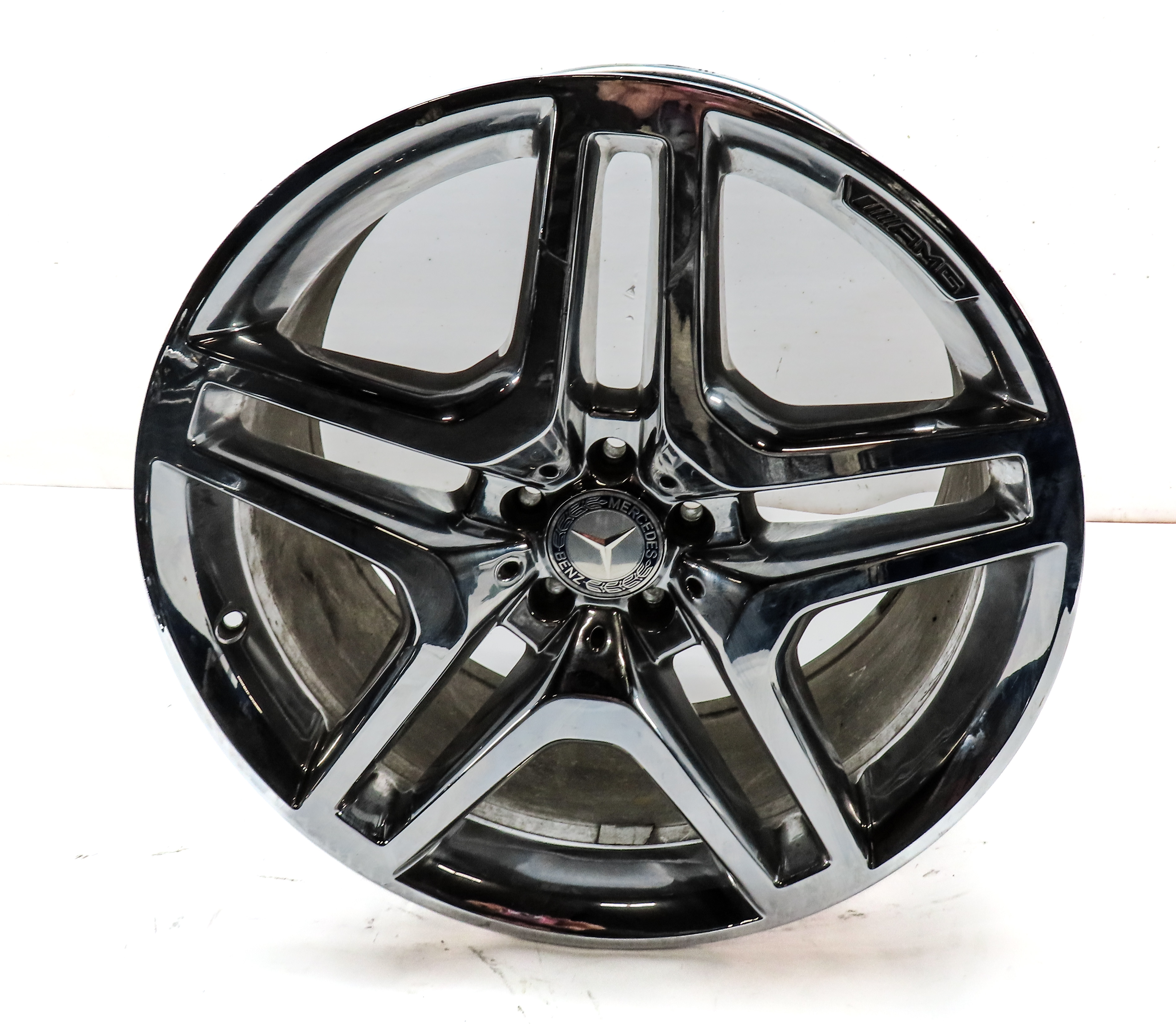 13-19 MERCEDES GL350 GL450 GL550 GLS X166 21x10 ALUMINUM 10 SPOKE AMG WHEEL RIM — exact item pictured
